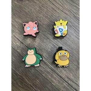 Pokemon Characters Video Games Charm For Crocs Shoe Charms - 4 Pieces